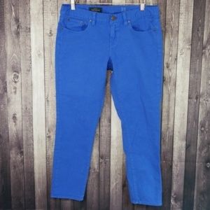 J. Crew Toothpick Ankle Skinny Jeans in blue